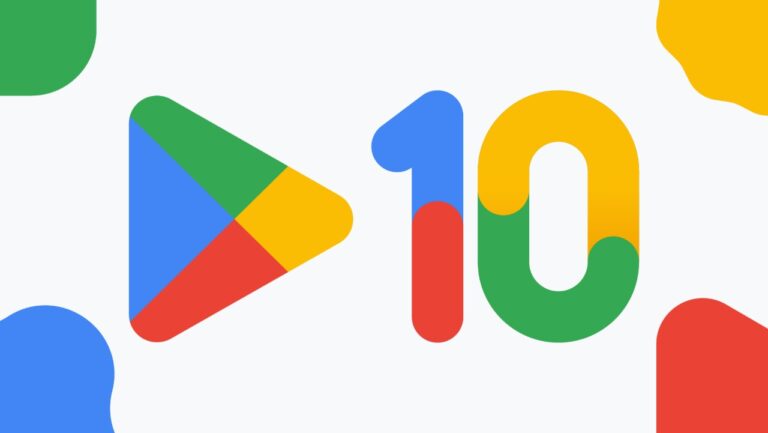 Celebrations by Google for completing a Decade of Google Play