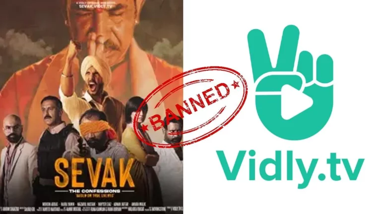 India Bans Pakistani OTT platform Vidly.Tv for their Original Web Series Sevak: The Confessions