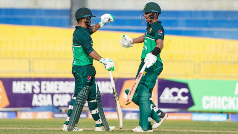 Emerging Asia Cup 2023 Final: Pakistan A Clinches Second Straight Title with Dominant Victory