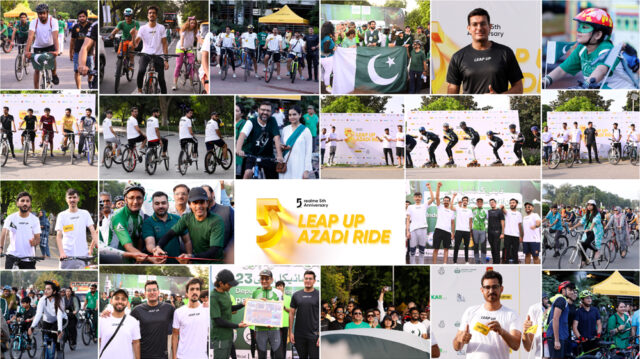 Lahore’s Cycling Enthusiasts Participate in the ‘realme Leap Up Azadi Ride’ to Commemorate Independence Day