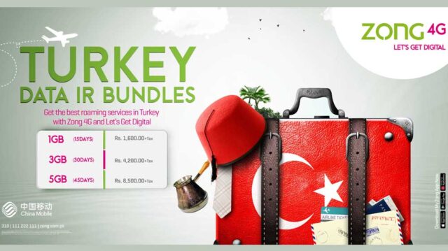 Stay Connected on Your Turkish Adventure with Zong 4G's Exclusive Roaming Data Bundles