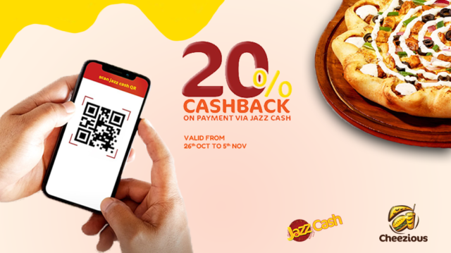 Cheezious Partners with Jazz Cash to Offer Exclusive 20% Cashback