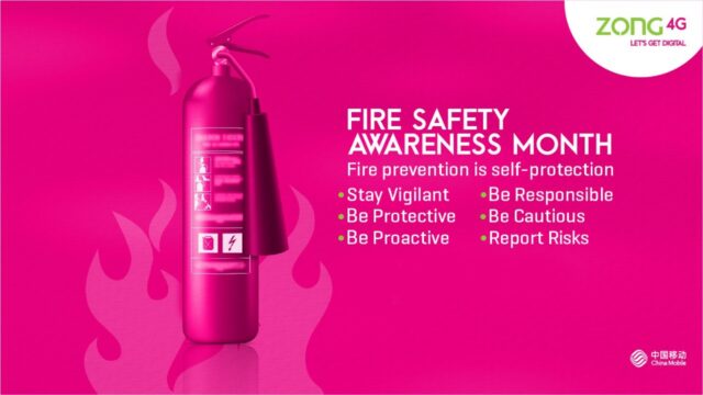 Zong 4G Ensures Employee Safety with Fire Safety Awareness Month