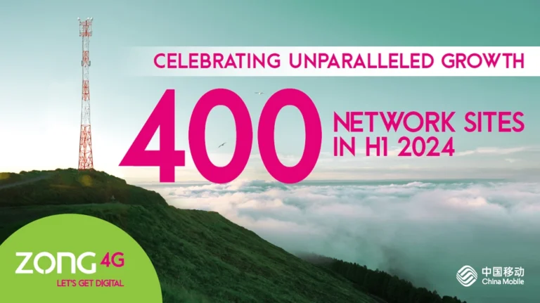 Zong expands its data network with the addition of 400 new 4G sites in H1, 2024