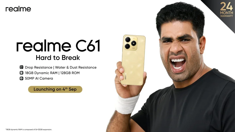 realme brings Industry-first 24-month warranty on realme C61