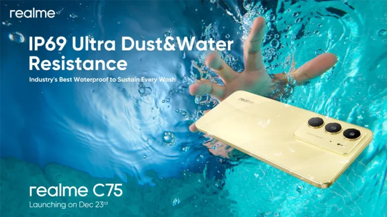 The Era of Washing your Phone Comes with the realme C75, Industry's Best Waterproof Smartphone with the IP69 Rating