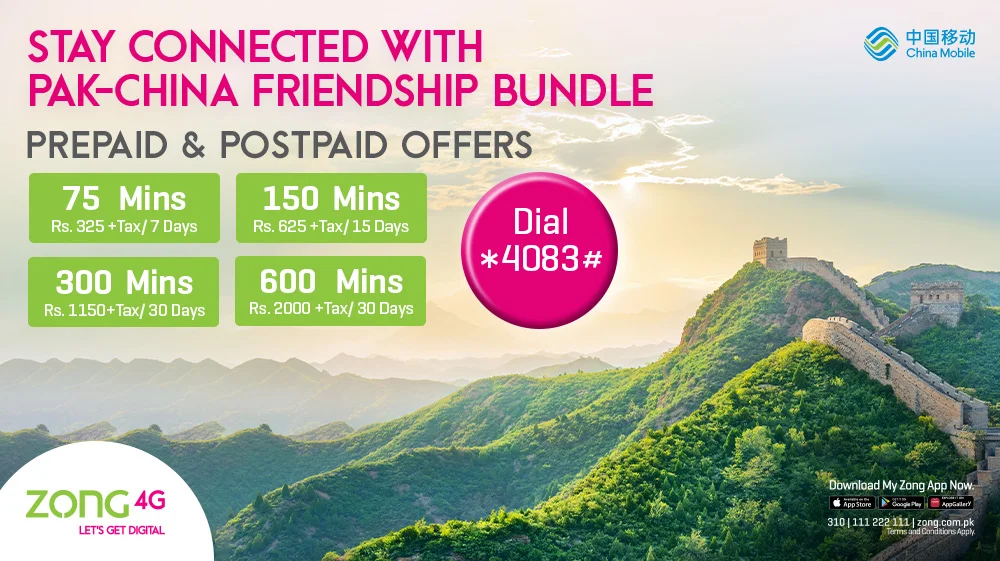 Celebrate Chinese New Year 2025 with Zong 4G’s Exclusive IDD Pak-China Friendship Bundles