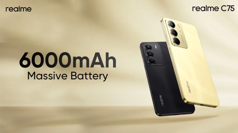 realme C75: No Low-Battery Anxiety with a Massive 6000mAh Battery and Unmatched Waterproof Technology