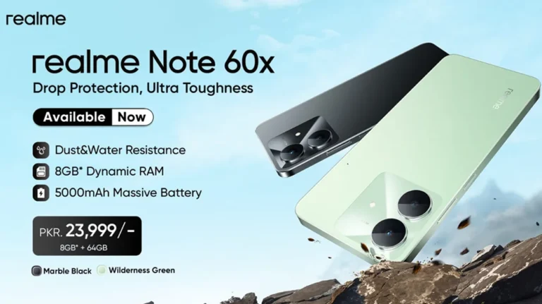 realme Note 60x: Pakistan’s Favorite Entry-Level Smartphone