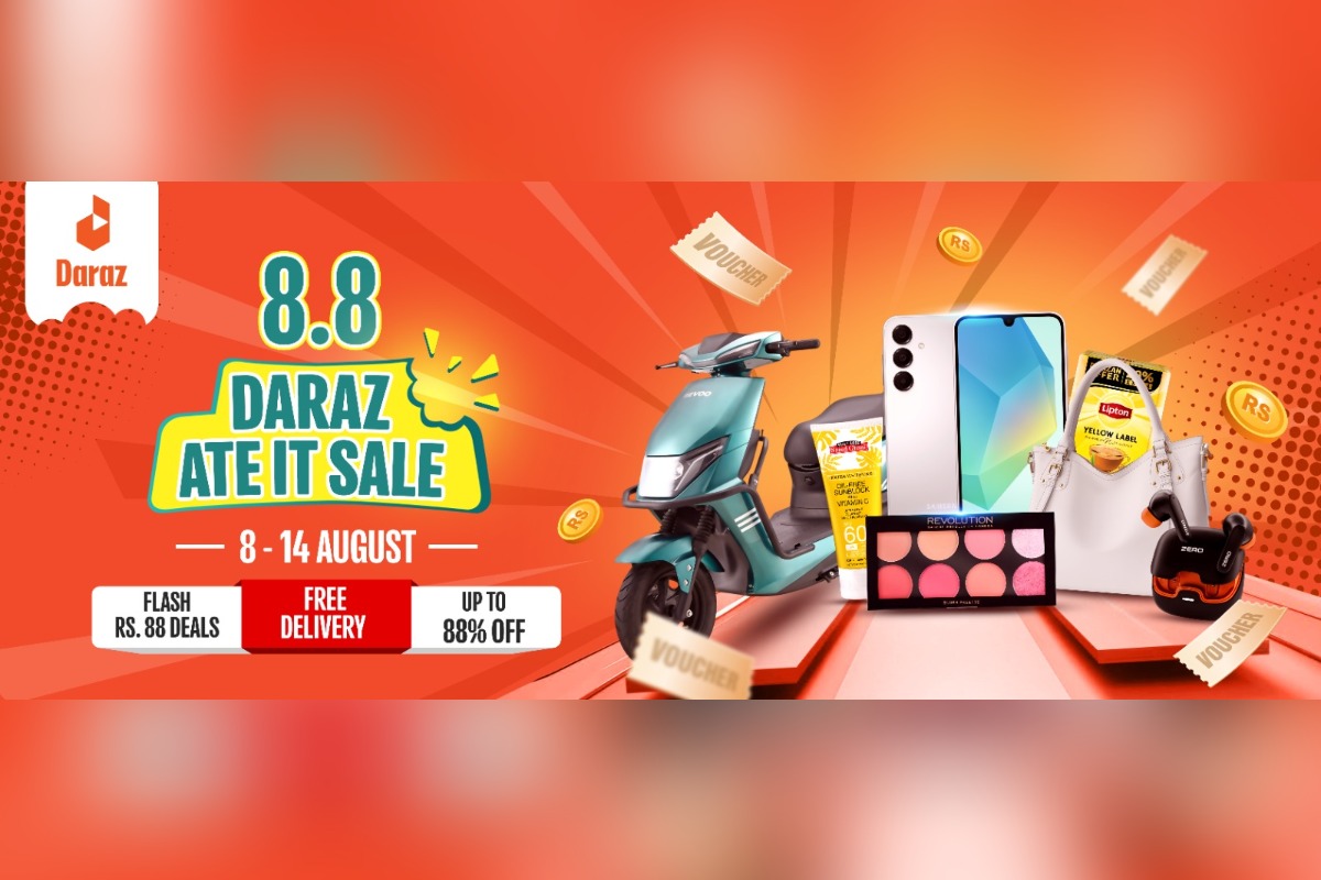 Daraz 8.8 Ate It Sale brings Pakistan’s top brands together for a week of unmissable deals