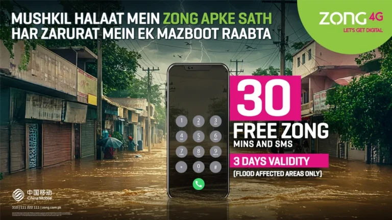 Zong Extends Free Connectivity Support to Flood-Affected Communities