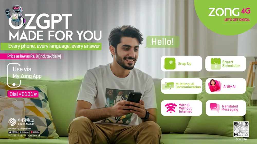 Zong Unveils OZGPT, a Smarter Digital Companion for Everyone