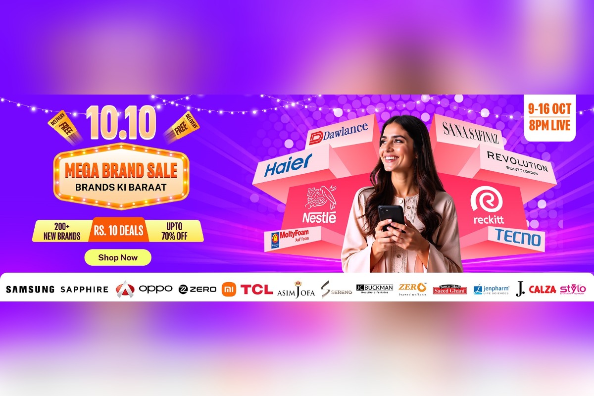  Brands Ki Baraat arrives on Daraz Pakistan 10.10 with over 200 new brands, Rs. 10 deals and 70% savings