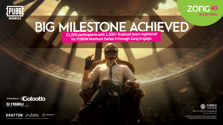 Zong Engage Sets National Record with Manhunt 2 PUBG Mobile Tournament