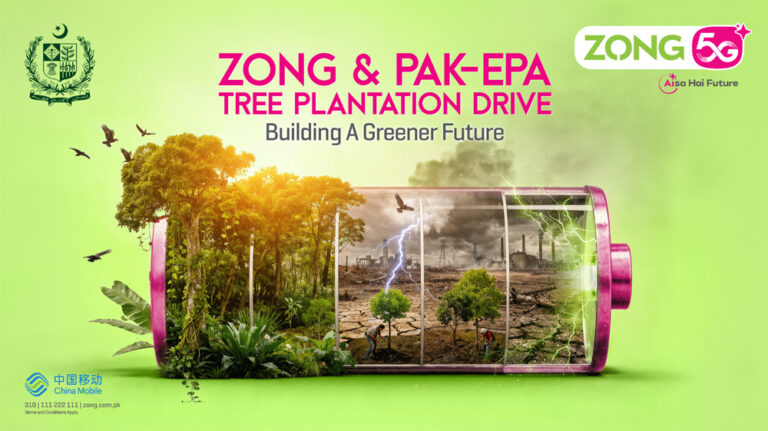 Zong Leads Climate Action through Afforestation Drive in Islamabad